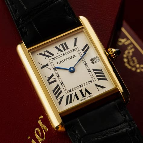 cartier tank wrist watch|original cartier tank watch.